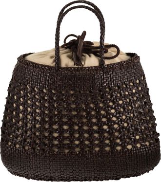 Dragon Santa Cano geflochtene Ledertasche