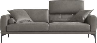 Egoitaliano 2,5-Sitzer »Masu, Designsofa mit erstklassigem Sitzkomfort« inkl. 2 Kissenrollen, Rückenelemente manuell verstellbar, Metallfüsse