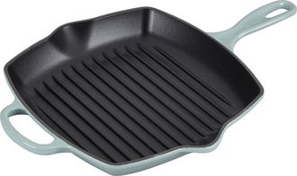 LE CREUSET 10 Inch Square Enamel Cast Iron Grill Pan in Oyster at Nordstrom