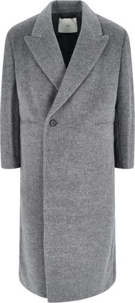 Dunst Cappotto monopetto con bottoni - Grigio