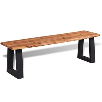 vidaXL Vidaxl - Banco De Madera De Acacia Maciza 160 Cm