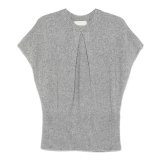 Lisa Yang Cashmere Knitwear, female, Gray, Size: XS Crewneck Sweater