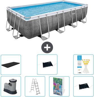 Bestway Piscina Bestway Power Steel Rectangular - 549x274x122 Cm - 8-piezas S562