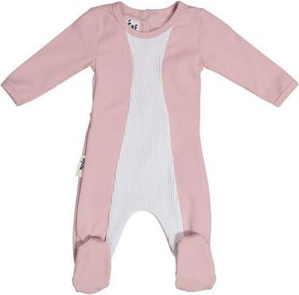 Maniere Two-Tone Footie in Mauve at Nordstrom, Size 12M