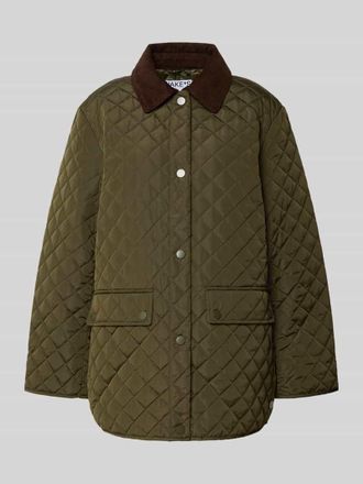 Jake*s Casual Steppjacke mit Eingrifftaschen in Oliv, Gr&ouml;&szlig;e 38