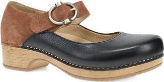Dansko Bonny Mary Jane Clog in Black/Luggage at Nordstrom, Size 10.5-11Us