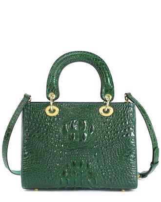 Tiffany & Fred Alligator-Embossed Leather Satchel