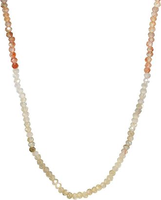 Jewelmak 14K Multi Clear Zircon Necklace
