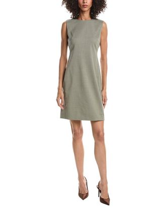 Theory Fitted Wool-Blend Mini Dress