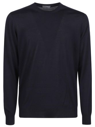 Drumohr Navy Blue Round-Neck Sweater