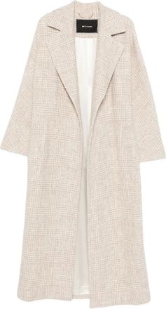 Kiton Cappotto a quadri con revers classici - Toni neutri