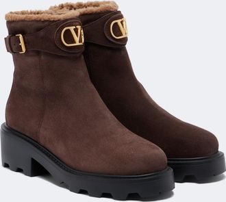 Valentino Garavani VLogo suede ankle boots