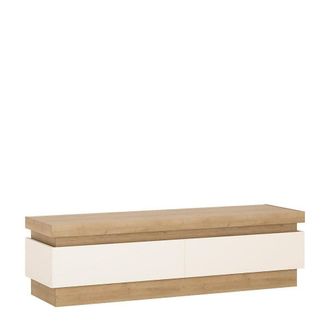 Furniture To Go Lyon 2 Drawer TV Cabinet in White