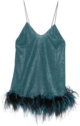 Os&eacute;ree Abito corto con scollo a V - Blu