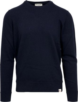 Roy Rogers Blauwe Wol Kasjmier Trui - Heren - Ronde hals truien - Blauw - 2XL - Wol - Truien & Vesten
