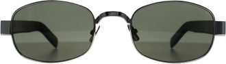 Saint Laurent SL 706 002 zilver havana grijs zonnebril