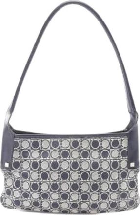 Ferragamo Pre-owned Shoulder Bag - Dames - Vintage Schoudertas - Blauw - ONE Size - Leer - Vintage