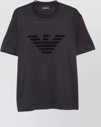 Emporio Armani logo print cotton jersey t-shirt