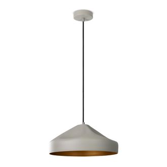 Paco Home Paco Home - L&aacute;mpara Colgante Sal&oacute;n Mesa Comedor Cocina Cable Textil 1,5m Industrial L&aacute;mpara Colgante - Tipo 3, Gris - Oro