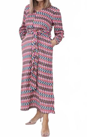 Vilagallo Marino Dress In Geometric Print