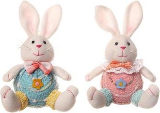 OEM Conejito Gnomo De Pascua - 4 Piezas, Hecho A Mano, Mu&ntilde;eco De Peluche Sin Rostro, Decoraci&oacute;n De Primavera Para Interiores (rosa/azul)