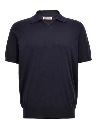 Brunello Cucinelli Knitted Polo Shirt