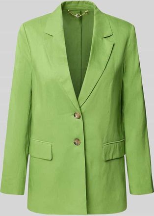 Marc Cain Blazer aus Leinen-Mix mit Pattentaschen in Grass, Gr&ouml;&szlig;e 34