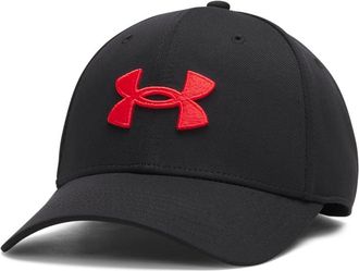 Under Armour Mens Blitzing Cap Stretch Fit, (005) Black / / Racer Red, Medium/Large