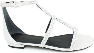 Guess Sandalen met hoge hak - Dames - Sandalen - Wit - 40 EU - Leer - Schoenen