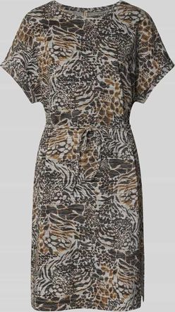 Soyaconcept Knielanges Kleid aus Viskose-Mix Model Galina in Dunkelbraun, Gr&ouml;&szlig;e XL