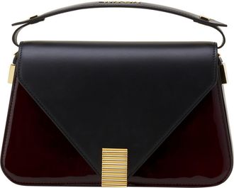 Lanvin Concerto Arpege Patent Leather Bag in Black/burgundy at Nordstrom