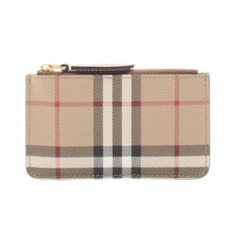 Burberry Pre-owned Wallets, male, Beige, Size: ONE SIZE Pre-owned Kelbrook PVC Card Case