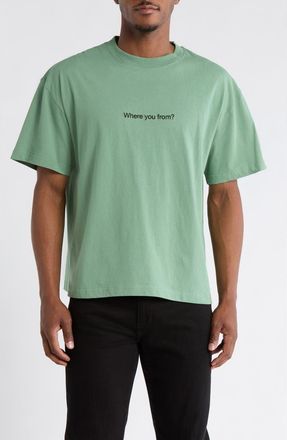 Honor The Gift Where You From Graphic T-Shirt in Mint at Nordstrom, Size Xx-Large