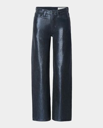 Rag & Bone Logan Coated Wide-Leg Pants