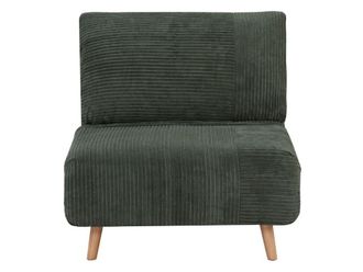 VENTE-UNIQUE.COM Sill&oacute;n cama terciopelo verde pino