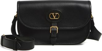 Valentino Small Antibes Leather Crossbody Bag in Black at Nordstrom