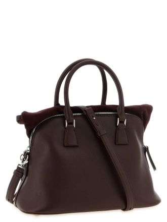 Maison Margiela Womens Bordeaux Calfskin Shoulder Bag
