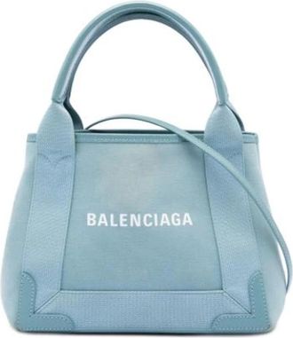 Balenciaga Pre-owned Canvas balenciaga-bags - Dames - Vintage Handtas - Blauw - ONE Size - Vintage