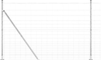Berkfield Home Field Fence 1.6x25 m Galvanised Steel in Silver
