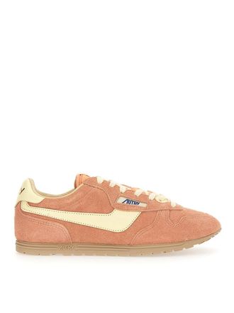 Autry Windspin suede and leather trainers