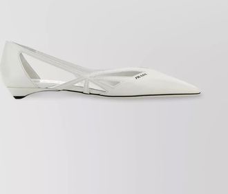 Prada leather ballerina shoes