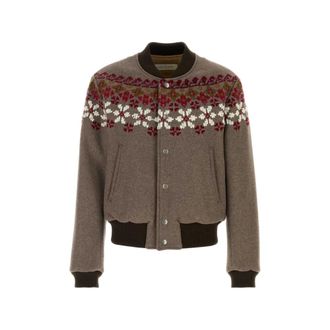Dries Van Noten Valtor Fair Isle Bomber Jacket