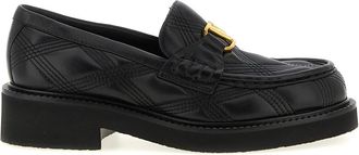Valentino Garavani Quiltie Loafers - Dames - Loafers - Zwart - 39 1/2 EU - Leer - Schoenen