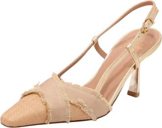 Roberto Festa Milano Leonias Slingback - Dames - Pumps - Beige - 37 EU - Leer - Schoenen