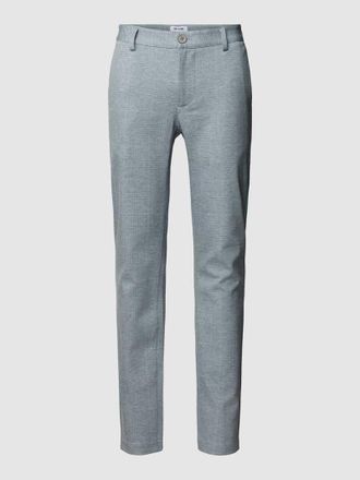 Only & Sons Slim Fit Stoffhose mit Glencheck-Muster Modell MARK in Hellgrau, Größe 28/30