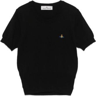 Vivienne Westwood Black Bea Top - Dames - T-shirts - Zwart - XS - Katoen - Tops