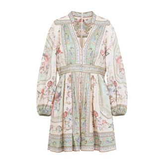 Zimmermann Mini abito Roselight con scollo profondo - - Dresses - Donna - Multicolore - M