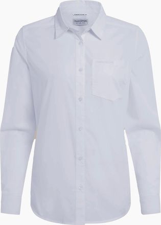 Craghoppers Womens Craghoppers Womens/Ladies Kiwi III Long-Sleeved Shirt - White - Size: 12
