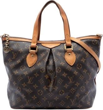 Louis Vuitton Pre-owned Tote Bags, female, Brown, Size: ONE SIZE Pre-owned Leather Trimmed Handbag