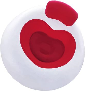 OEM 1 Unidad De Sof&aacute; Cama Inflable Plegable Fut&oacute;n Colch&oacute;n De Suelo Para Coche Almohada Asiento De Aire Toldo Tumbona Cama De Aire Tienda Chaise Longue Roj